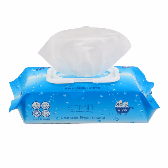 Non-tissé spécial en microfibre jetable dans les toilettes Boîte en plastique désinfectante Emballage souple Lingettes humides \Lingette désinfectante/ Lingettes Hand&Gym/Ipa&Alcohol Lingettes humides FDA&EPA