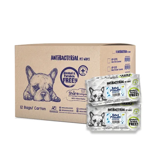 Biokleen OEM personnalisé 80 lingettes antibactériennes parfum différentes pour animaux de compagnie orange nettoyage de chien serviette humide hypoallergénique biodégradable lingettes pour animaux de compagnie