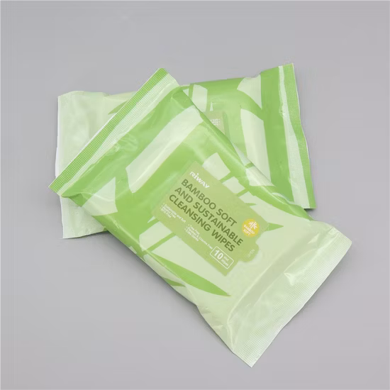 Wz 100 % fibre de bambou biodégradable en gros de lingettes antibactériennes pour bébé lingettes humides pour bébé