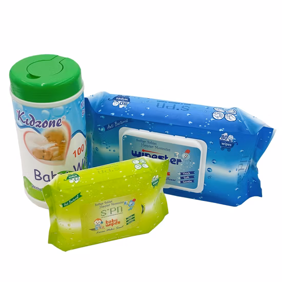 Lingettes biodégradables jetables dans les toilettes en bambou bio de qualité alimentaire sans parfum avec solution saline/sans produits chimiques agressifs/hypoallergéniques désinfecter les lingettes douces humides
